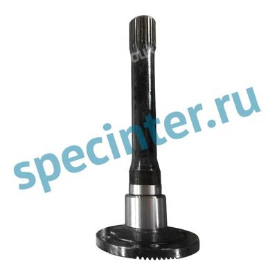 Вал проходной редуктора среднего моста L=430 фланец 180x4 z=26 WP12